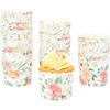 Sparkle and Bash Baking Cups Floral Watercolor Cupcake Liners -