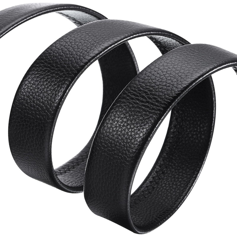 sourcing map Men Leather Belt Strap without Buckle Head, 1.4-inch