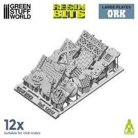 Green Stuff World For Models and Miniatures 3D Printed Large Orc Plates 12317