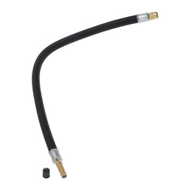 Hihaha Tire Inflator Extension Tube Air Pump Extend Hose Adapter Tire Valve for Car Motorcycle Bicycle Durable Rubber 15.75inch M8x0.8 7mm ID Black