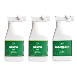 Lawnifi New Lawn Starter Box, 3 Bottles of Liquid Fertilizer - Grow x2, Maintain x1