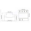 3 Phase Voltage Transfer Switch DIN Rail Mounted Electrical Selector