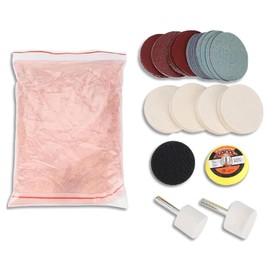 CYSFETENA Glass Polishing Kit, Cerium Oxide Scratch Removal Set for Windshield & Glass Repair, Windshield Polish for Windshield Scratch Remover and Glass Scratch Repair Kit