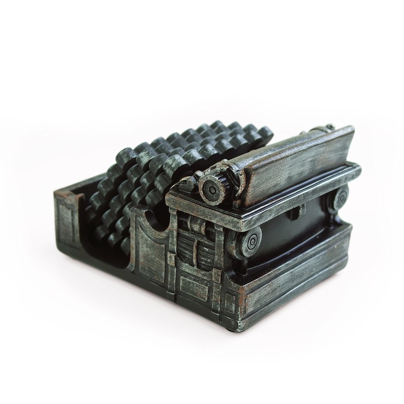 5-Pc. Retro Typewriter Coaster Set - Vintage Style with 4