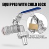 1/2 Inch Stainless Steel 304 Ball Valve Weldless Bulkhead for