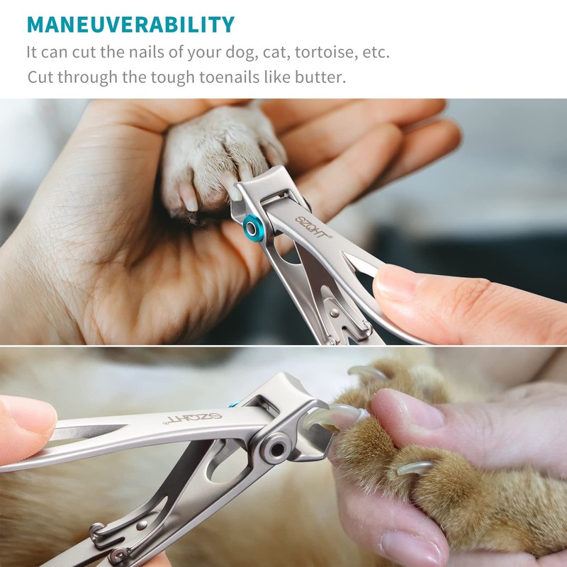 SZQHT Extra Wide Jaw Opening Nail Clippers for Thick Nails