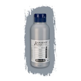 Schmincke - Akademie Acrylic Colour, Silver 250 ml, 23800027, Fine Artist Acrylic Paint, Brilliant, Highly Lightfast and Cadmium-Free, for Acrylic Painting, Mixed Media