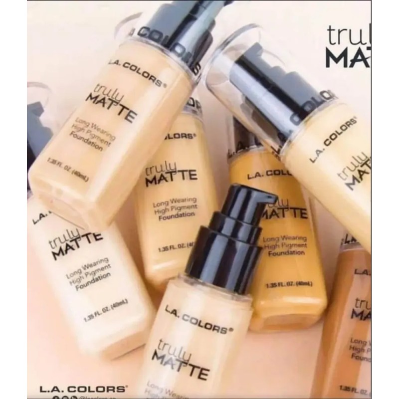L.a. Colors Truly Matte Foundation Base De Maquillaje 7 Pz