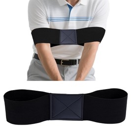 Golf Swing Training Aid, Swing Correcting Arm Band for Muscle Memory & Connection - Golf Swing Trainer Golf Grip Trainer for Right & Left-Handed Players (Black)
