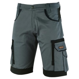 WrightFits Men Cargo Shorts -Work Shorts Safety Combat Summer Shorts - Multi Pockets - Triple Stitched - Durable Workwear Grey
