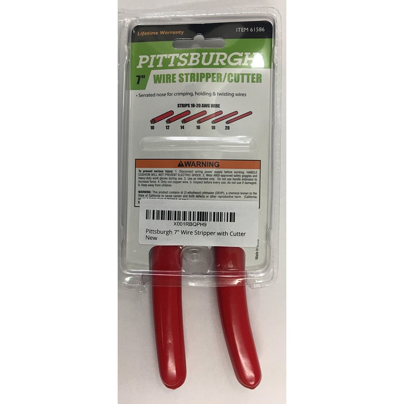 Pittsburgh 7" Wire Stripper with Cutter