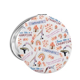 FAADBUK Gymnastics Lover Gift Gymnastic Coach Gift Gymnastic Girl Makeup Mirror for Gymnast (Gymnastics Mirror)