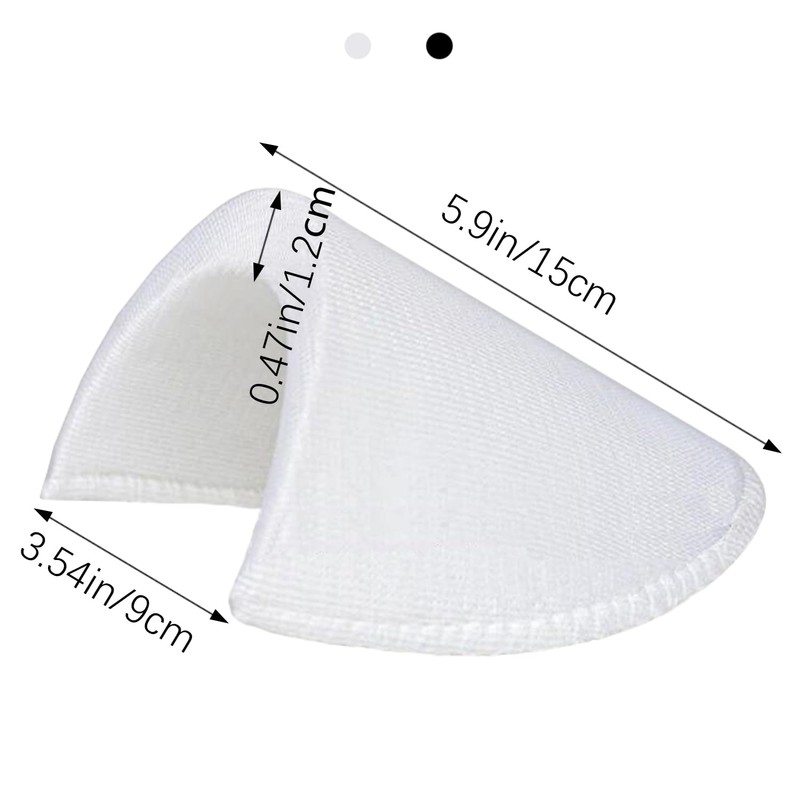 4 Pairs Shoulder Pads Sewing Set-in Shoulder Pads Foam Pads