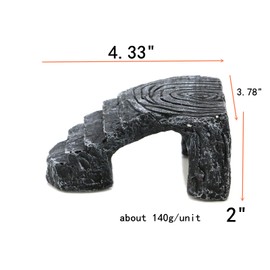 Tsnamay Triangle Climbing Platform Resin Turtle Basking Platform,Tortoise Dock Resting Rock Climbing Ramp Shale Step Ledge