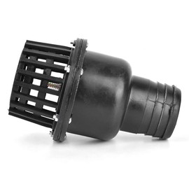 Foot Valve, 2 Inch Foot Valve For Irrigation Pump Foot Check Pvc Foot Valve Foot Valve 2 Inch, Foot Valve Black PVC Low Pressure Flat Check Valve for Fluid Machine (247)