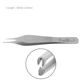 Osung 4.7" Adson Tissue Forceps 1 * 2 Teeth Tissue Pliers -PT42. 2 pcs