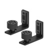 CCJH Sliding Barn Door Floor Guide Adjustable Wall Mount Flush