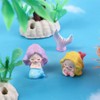 Kopida 14 Pcs Ocean Mini Figurines Resin Mermaid Seagull Fish