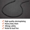 FindChic Choker Black Chain for Women Curb Link Necklaces Thick