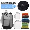4Pcs Mesh Pop Up Laundry Hamper, FHDUSRYO Foldable Pop Up