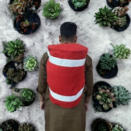 My Bag, 1980's retro gym duffle bag, RED 100% cotton canvas: 18" L x 12" W x 12" H, Switch between hand-carrying, shoulder strap, and backpack mode Can withstand years of abuse, padded shoulder strap.