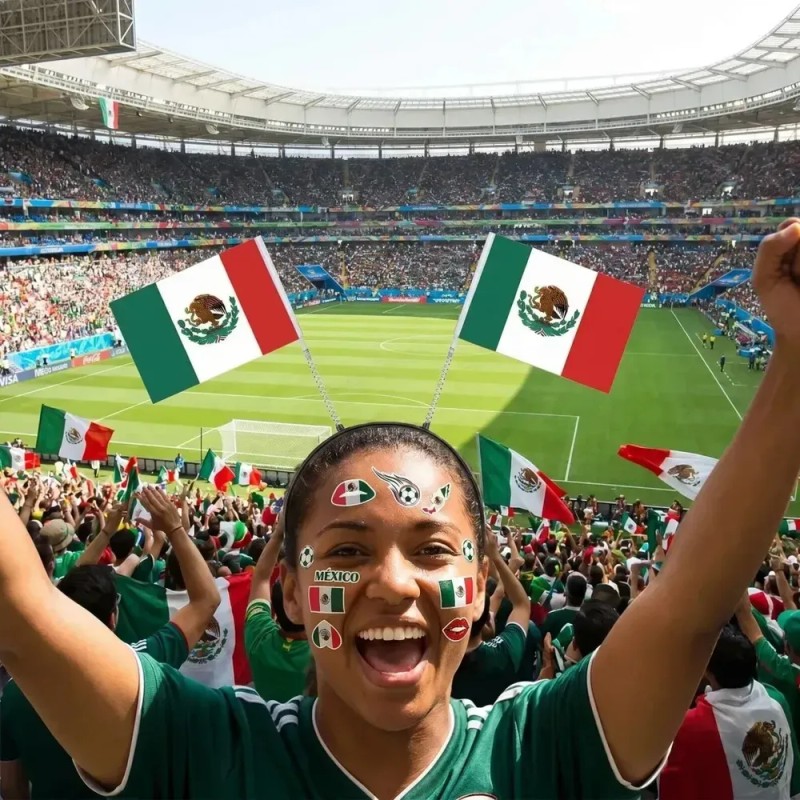 Pack de 12 Diademas de Bandera de México para el