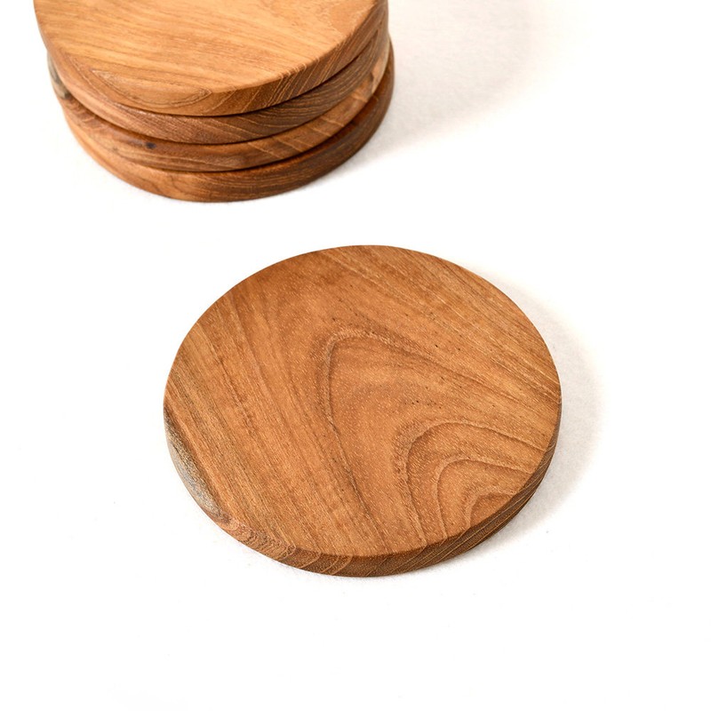 Home Meet Monteque Wooden Coaster Wood Coaster Set, Coaster SET