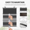No Drilling Retractable Roller Window Shades W/3 Suction Cups, Black