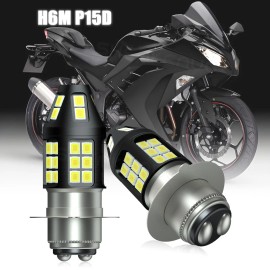 SHENKENUO For Suzuki LTZ 400 Z400 QUADSPORT 2003-2008 LED Headlight 6000K White H6M P15D