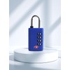 TSA Approved Combination Padlocks for Luggage, Security Lock, Black (Blue)