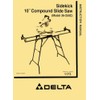 DELTA 36-250C 10″ Sidekick Slide Saw Instructions & Parts Manual