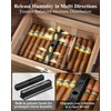 Cigar Humidor Box with Ventilation Grid – Holds up to
