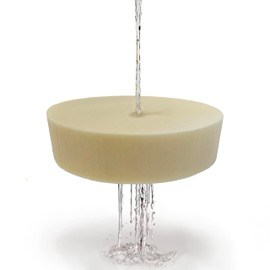 FoamRush 11" x 10" Diameter Round Dry Fast Foam Cushion Insert, Outdoor Patio Furniture, Marine Furniture, Bar Seat Cushion, Seat Cushion, Pouf Insert, Patio Round Cushion Replacement, Made in USA