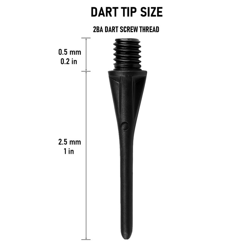 Yirinatek Set of 50 Soft Dart Tips with 2BA Thread