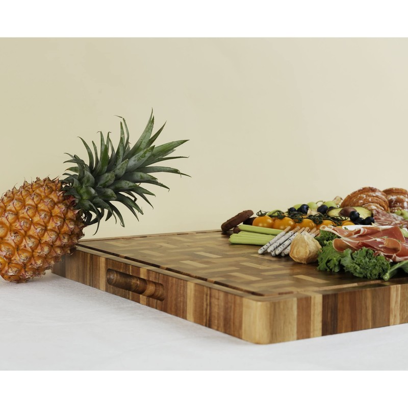 YOUSUNLONG Cutting Board XXL Large End Grain Acacia Wood Mixed