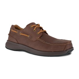 Florsheim Work Bayside Men's Steel Toe Dress Lace-up Shoe Brown - 9 X-Wide