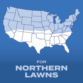 Scotts Scotts Turf Builder Grass Seed Sun & Shade Mix with Fertilizer and Soil Improver, Thrives in Many Conditions, 5.6 lbs.