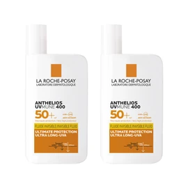 La Roche-Posay Anthelios UVMune 400 Fluid SPF50+ [2er-Pack] x 50 ml | Ultraleichter Sonnenschutz Anti-UVA, Ultralang, wasser- und schweißbeständig