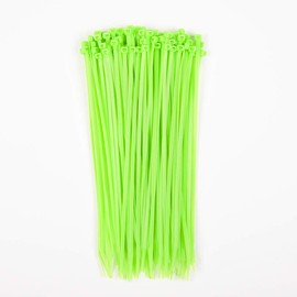 ZipTie.com 11-inch Fluorescent Green Multi-Purpose Cable Tie, 75-lb Tensile Strength, UL Listed, 100-Pack