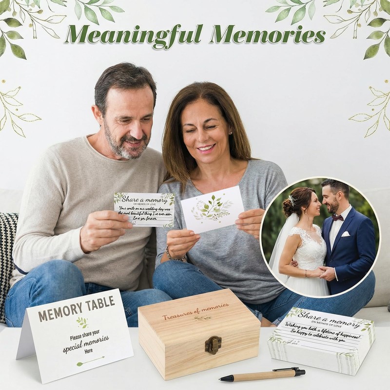 Nymblis Funeral Favours, Memory Box Set with 100 Pcs Memorial