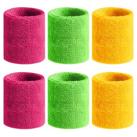 BEACE Sweatbands Sports Wristband for Men & Women - Moisture Wicking Athletic Cotton Terry Cloth Sweatband for Tennis, Basketball, Running, Gym, Working Out
