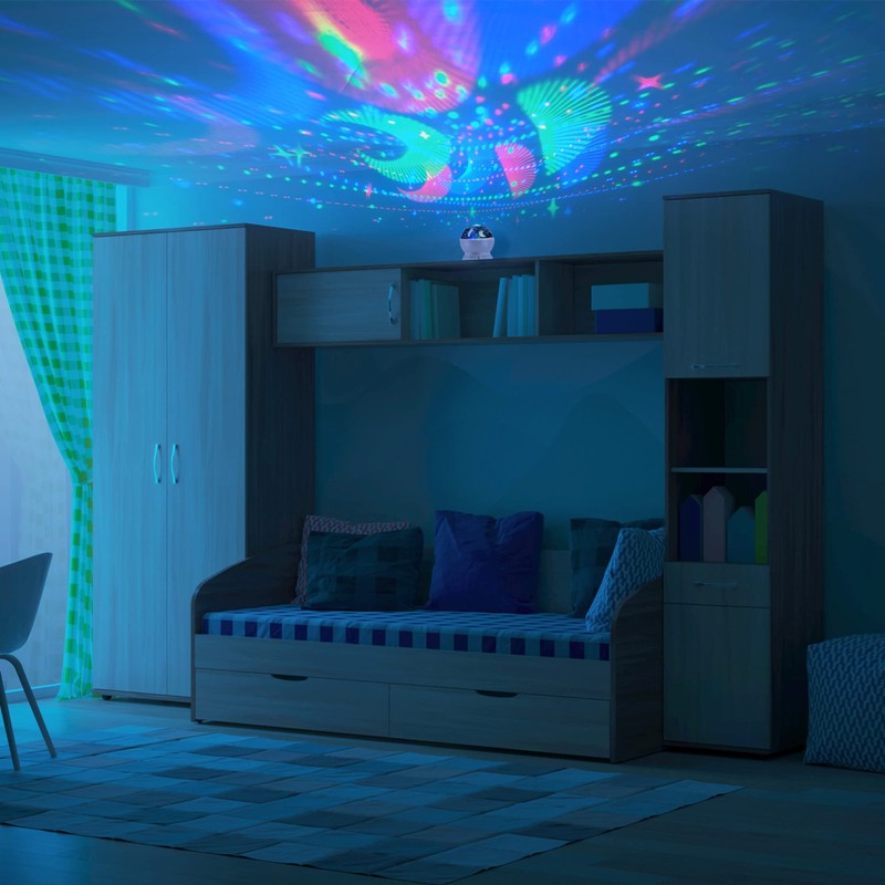 Globe Electric 13766 LED Integrated Color Changing Space Projector Night