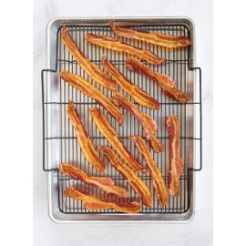 Nordic Ware Extra Large Oven Crisping Baking Tray, with Rack, Silver
