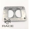 KLM T6 to DUAL 2.5" TRANSITION TURBO FLANGE THREADED 1/2"