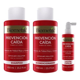 Biometik Kit Anticaida Shampoo + Acondiconador + Tónico