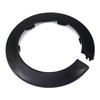 MroMax Black Plastic Escutcheon Plate for 3.5 Inch Water Pipe