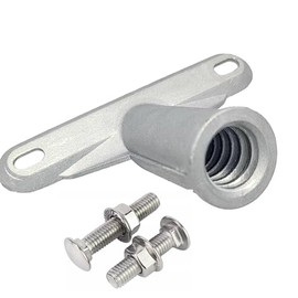 Broom Handle Bracket,5mm Thickness Deck Brush Accessories,Aluminum One-Piece Casting Metal Brackets,Broom Bracket for American Style Threadedd