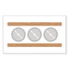 CafePress Circular Saw Blades Sticker Rectangle Bumper Sticker Car Decal