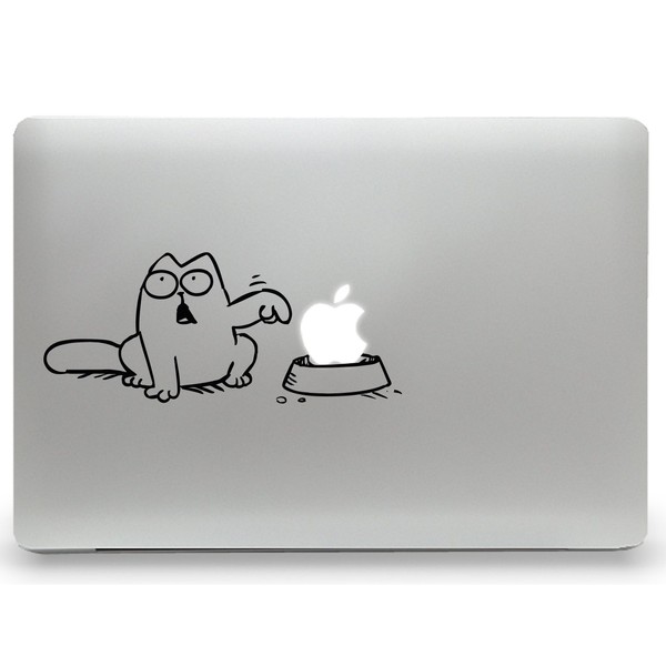 Cat Hunger Sticker MacBook Air Pro Sticker Decal Apple (11