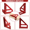Woodworking Square Protractor, 3D Multi Angle Measuring Ruler, 45/90 Degree